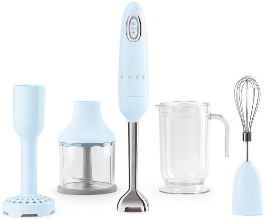 SMEG Frullatore a immersione Smeg + accessori vintage anni 50 blu